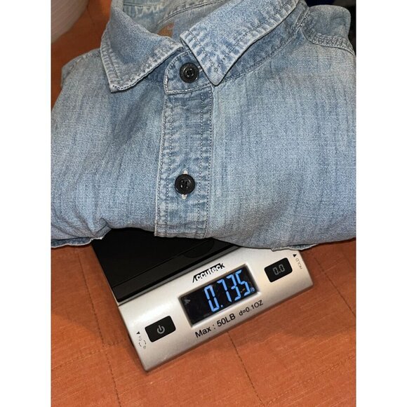 Carhartt Blue Denim Long Sleeve Casual Wear Button-Up Shirt Men's Size XL - Picture 8 of 8